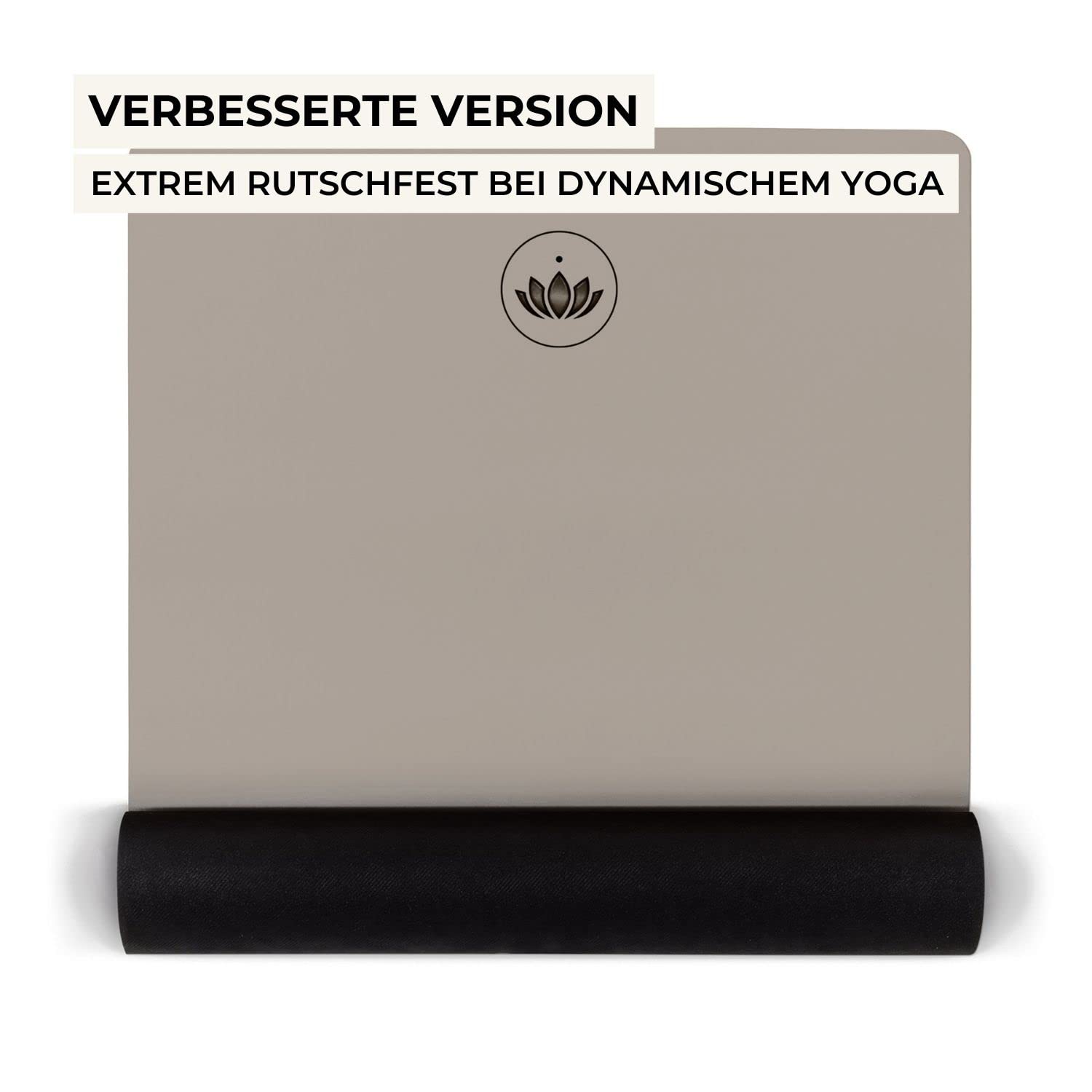 LOTUSCRAFTS Yogamatte Pure | Extra Rutschfest &amp; Gute Dämfpung | Hautfreundlich &amp; Frei von Weichmachern | Für dynamische Yogastile