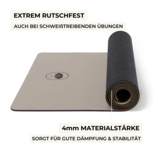 LOTUSCRAFTS Yogamatte Pure | Extra Rutschfest & Gute Dämfpung-6