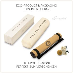 aGreenie Premium Yogamatte aus Kork – Rutschfest-4