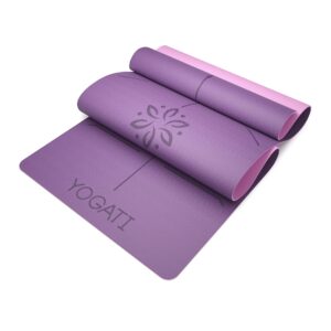 YOGATI Yogamatte – Rutschfest, Schadstofffrei, Mit Tragegurt-4