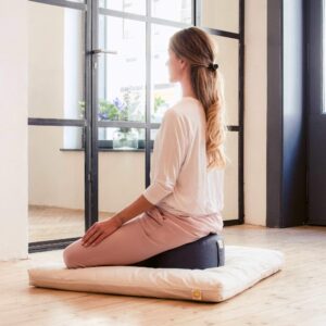 Lotuscrafts Yogakissen – Rundes Lotus Meditationskissen-3