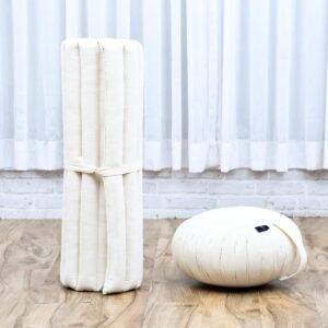 Leewadee Meditationskissen Set – Rundes Zafu-Sitzkissen & Zabuton-5