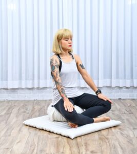 Leewadee Meditationskissen Set – Rundes Zafu-Sitzkissen & Zabuton-6